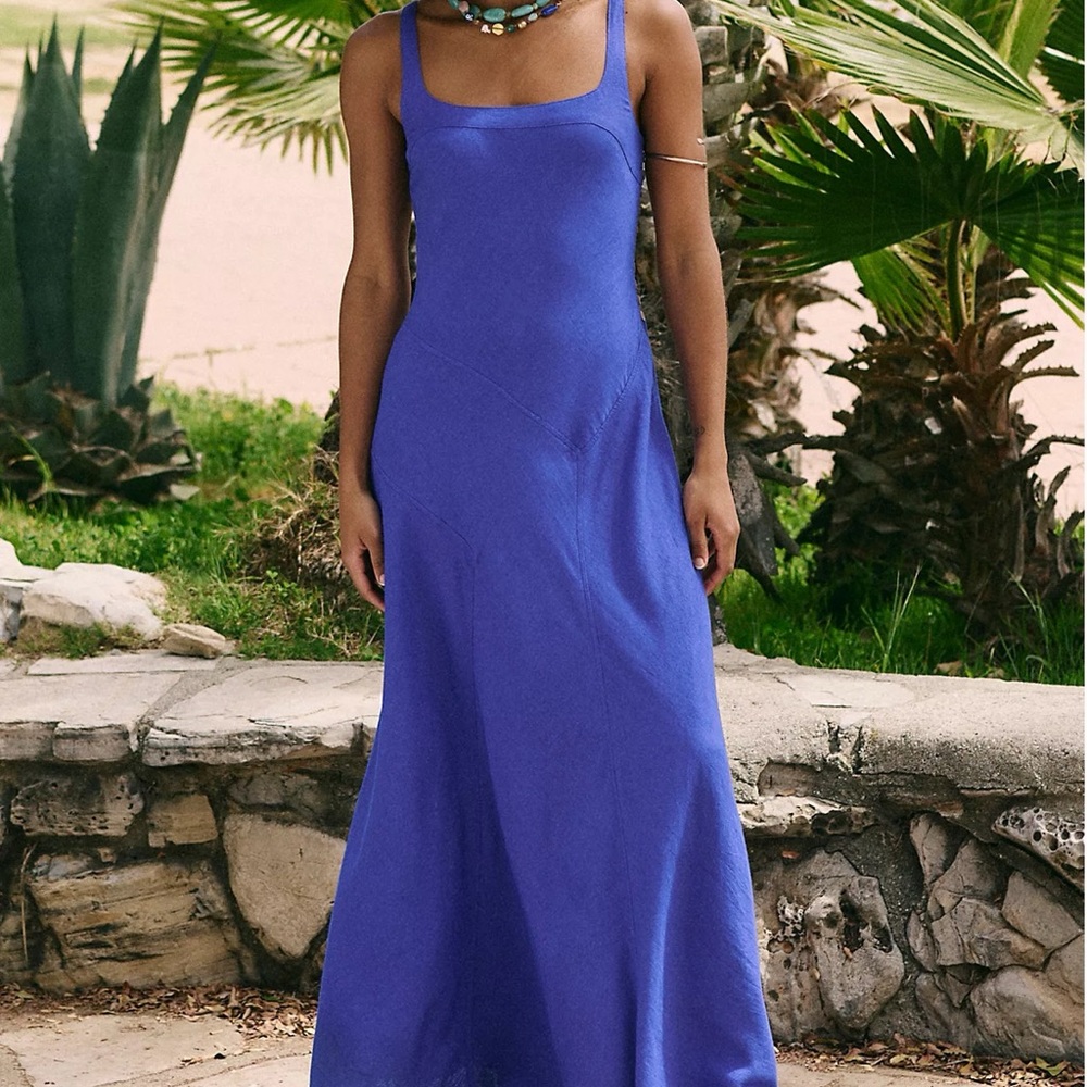 Free People Blue Maxi Dress